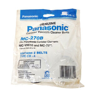 Genuine Panasonic Canister Vacuum Cleaner Belts Type CB-4 for MC-270B, MC-72